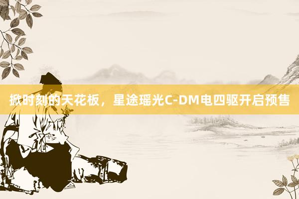 掀时刻的天花板，星途瑶光C-DM电四驱开启预售